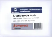 Omslag van WordPress + WooCommerce voor het MBO - 2 jaar licentie