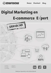 Omslag van Werkboek Digital marketing en E-commerce Expert
