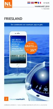 Omslag van Vaarkaart Friesland 2019