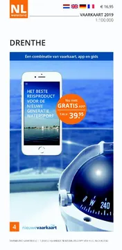 Omslag van Vaarkaart Drenthe 2019