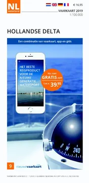 Omslag van Vaarkaart Hollandse Delta 2019