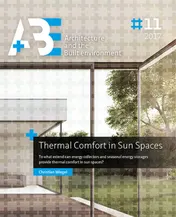 Omslag van Thermal comfort in sun spaces
