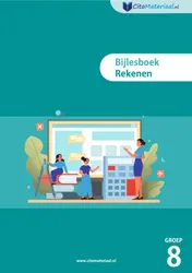 Omslag van GROEP 8 BIJLESBOEK REKENEN