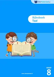 Omslag van GROEP 8 BIJLESBOEK TAAL