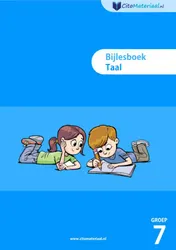 Omslag van GROEP 7 BIJLESBOEK TAAL