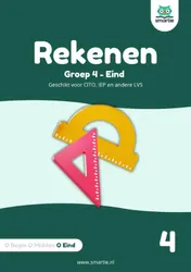 Omslag van Rekenen groep 4 - eind - Geschikt voor CITO, IEP en andere LVS