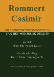 Omslag van Uit de ontwikkelingsgeschiedenis van het menselijk denken