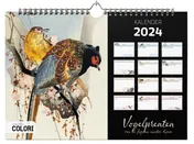 Omslag van Kalender 2024 - Vogelprenten van de Japanse meester Koson