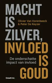 Omslag van Macht is zilver, invloed is goud