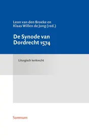 Omslag van De Synode van Dordrecht 1574