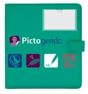 Omslag van Pictogenda Losse ringband (zeegroen)