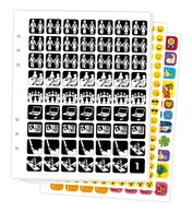 Omslag van Pictogenda Stickervellen met pictogrammen 2021