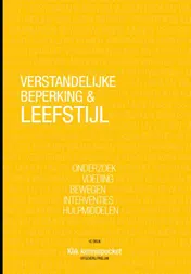 Omslag van Verstandelijke beperking & Leefstijl