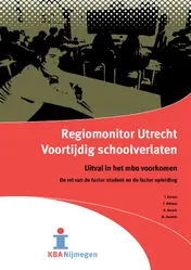 Omslag van Regiomonitor Voortijdig schoolverlaten Utrecht