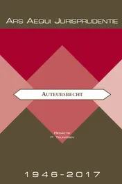 Omslag van Jurisprudentie auteursrecht 1946-2017