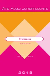 Omslag van Jurisprudentie Strafrecht 2018