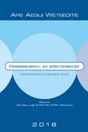 Omslag van Ondernemings- & effectenrecht 2018