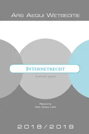 Omslag van Internetrecht 2018-2019