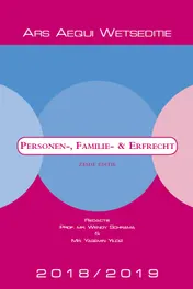 Omslag van Personen-, familie- & erfrecht 2018/2019