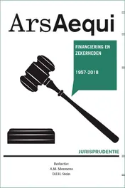 Omslag van Jurisprudentie Financiering en zekerheden 1957-2018