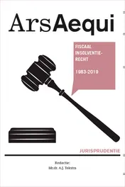 Omslag van Jurisprudentie Fiscaal insolventierecht 1983-2019