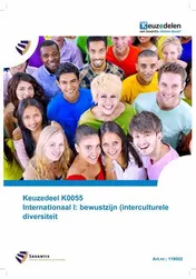 Omslag van Keuzedeel K0055 Internationaal I: bewustzijn (interculturele) diversiteit