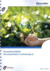 Omslag van Keuzedeel K0028 Duurzaamheid in het beroep C