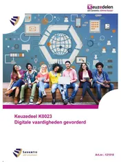 Omslag van Keuzedeel K0023 Digitale vaardigheden gevorderd
