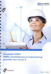 Omslag van ARBO, kwaliteitszorg en hulpverlening niveau 2 (folio versie 2024