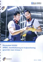 Omslag van ARBO, kwaliteitszorg en hulpverlening niveau 3 (folio versie 2024)