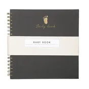 Omslag van Baby Book - Grey linen (EN)