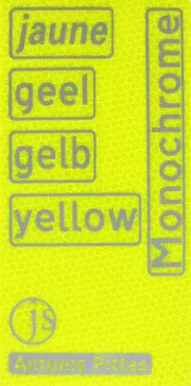 Omslag van jaune, geel, gelb, yellow
