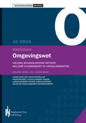 Omslag van Tekstuitgave Omgevingswet, volledig geconsolideerde wettekst