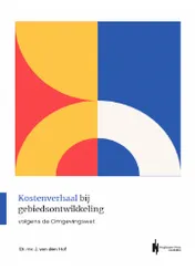 Omslag van Kostenverhaal bij gebiedsontwikkeling