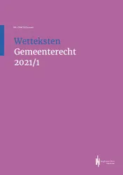 Omslag van Wetteksten Gemeenterecht 2021/I