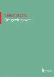 Omslag van Tekstuitgave Omgevingswet