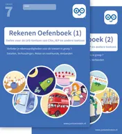 Omslag van Rekenen Oefenboek delen 1 en 2 geschikt voor de Citotoets