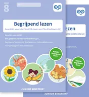 Omslag van Begrijpend lezen Oefenboeken Set groep 8 M8/E8 Delen 1 en 2