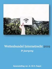 Omslag van Wettenbundel Internetrecht 2019