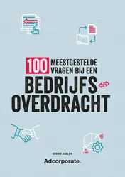 Omslag van 100 meestgestelde vragen bij een bedrijfsoverdracht
