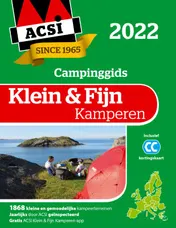 Omslag van Klein & Fijn Kamperen + app 2022