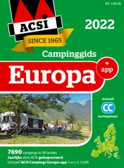 Omslag van ACSI Campinggids Europa + app 2022 (set)