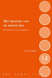 Omslag van Het beginsel van de minste pijn