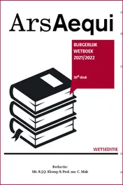 Omslag van Burgerlijk wetboek 2021-2022
