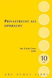 Omslag van Privaatrecht als opdracht