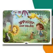 Omslag van Oppasser voor een dag kamishibai vertelplaten