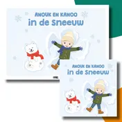 Omslag van Anouk en Kanoo in de sneeuw kamishibai vertelplaten + boek