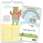 Omslag van Verjaardagskalender Kinderliedjes