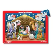 Omslag van Puzzel tray Jezus is geboren