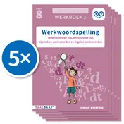 Omslag van Werkwoordspelling werkboek 1 groep 8 (Set van 5)